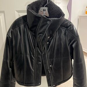 ALO Yoga Black Fleece Jacket